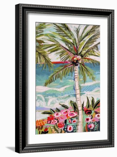 Palm Tree Wimsy II-Karen Fields-Framed Premium Giclee Print