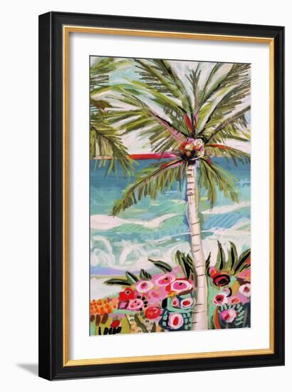 Palm Tree Wimsy II-Karen Fields-Framed Premium Giclee Print