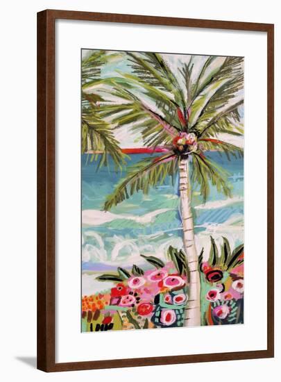 Palm Tree Wimsy II-Karen Fields-Framed Premium Giclee Print