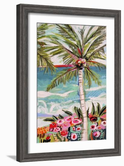 Palm Tree Wimsy II-Karen Fields-Framed Art Print