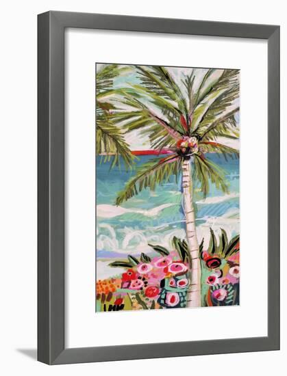 Palm Tree Wimsy II-Karen Fields-Framed Art Print