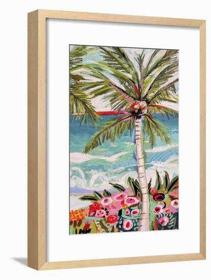 Palm Tree Wimsy II-Karen Fields-Framed Art Print