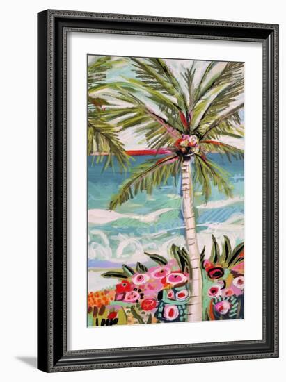 Palm Tree Wimsy II-Karen Fields-Framed Art Print