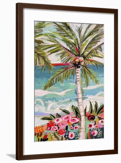 Palm Tree Wimsy II-Karen Fields-Framed Art Print