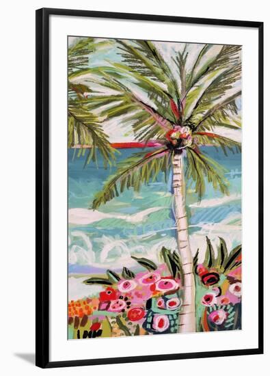 Palm Tree Wimsy II-Karen Fields-Framed Art Print