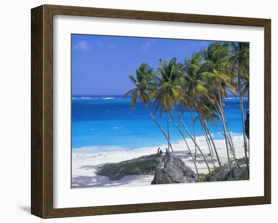 Palm Trees and Beach, Bottom Bay, Barbados, Caribbean, West Indies, Central America-John Miller-Framed Photographic Print