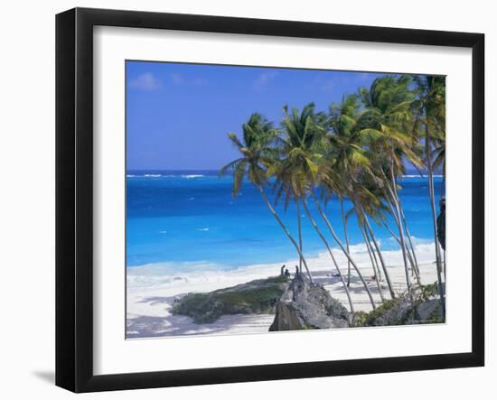 Palm Trees and Beach, Bottom Bay, Barbados, Caribbean, West Indies, Central America-John Miller-Framed Photographic Print