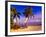 Palm Trees and Beach Chairs, Florida Keys, Florida, USA-Terry Eggers-Framed Photographic Print