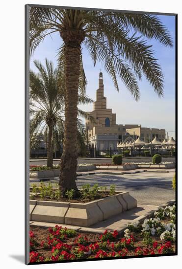 Palm Trees and Flower Beds Along Al-Corniche, Qatar-Eleanor Scriven-Mounted Photographic Print