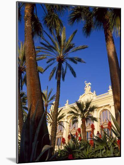 Palm Trees and Flowers in Front of the Casino at Monte Carlo, Monaco-Ruth Tomlinson-Mounted Photographic Print