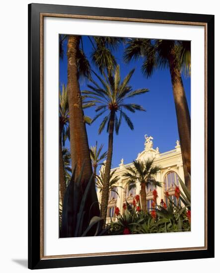 Palm Trees and Flowers in Front of the Casino at Monte Carlo, Monaco-Ruth Tomlinson-Framed Photographic Print