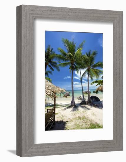 Palm Trees and Lamai Beach, Koh Samui, Thailand, Southeast Asia, Asia-Lee Frost-Framed Photographic Print