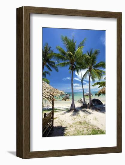 Palm Trees and Lamai Beach, Koh Samui, Thailand, Southeast Asia, Asia-Lee Frost-Framed Photographic Print