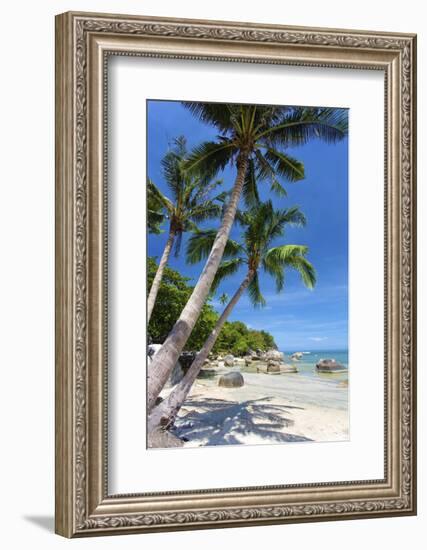 Palm Trees and Lamai Beach, Koh Samui, Thailand, Southeast Asia, Asia-Lee Frost-Framed Photographic Print