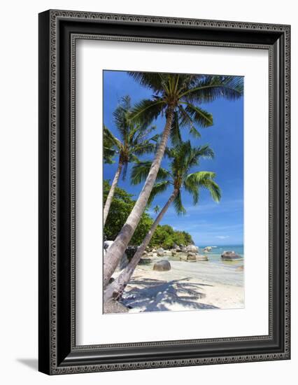 Palm Trees and Lamai Beach, Koh Samui, Thailand, Southeast Asia, Asia-Lee Frost-Framed Photographic Print