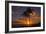 Palm Trees and Setting Sun, Kauai Hawaii-Vincent James-Framed Photographic Print