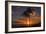 Palm Trees and Setting Sun, Kauai Hawaii-Vincent James-Framed Photographic Print