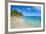 Palm Trees and Tropical Beach, La Digue, Seychelles-Jon Arnold-Framed Photographic Print