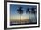 Palm Trees at Sunset on Playa Guiones Surf Beach at Sunset-Rob Francis-Framed Photographic Print