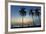 Palm Trees at Sunset on Playa Guiones Surf Beach at Sunset-Rob Francis-Framed Photographic Print