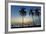 Palm Trees at Sunset on Playa Guiones Surf Beach at Sunset-Rob Francis-Framed Photographic Print