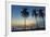 Palm Trees at Sunset on Playa Guiones Surf Beach at Sunset-Rob Francis-Framed Photographic Print