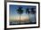 Palm Trees at Sunset on Playa Guiones Surf Beach at Sunset-Rob Francis-Framed Photographic Print