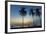 Palm Trees at Sunset on Playa Guiones Surf Beach at Sunset-Rob Francis-Framed Photographic Print