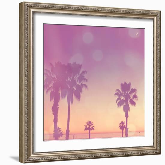 Palm Trees in California-Myan Soffia-Framed Photographic Print