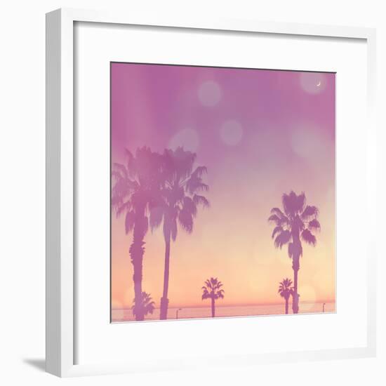 Palm Trees in California-Myan Soffia-Framed Photographic Print