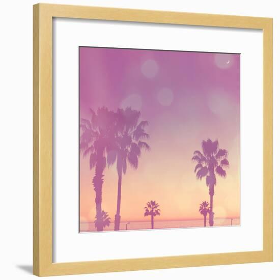 Palm Trees in California-Myan Soffia-Framed Photographic Print