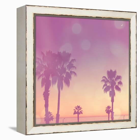 Palm Trees in California-Myan Soffia-Framed Premier Image Canvas