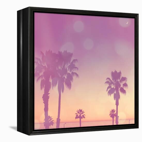 Palm Trees in California-Myan Soffia-Framed Premier Image Canvas