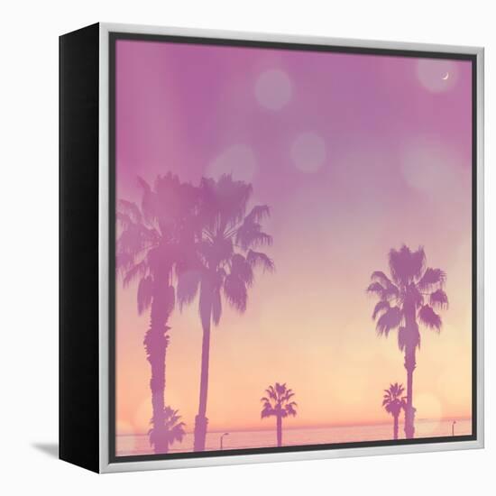 Palm Trees in California-Myan Soffia-Framed Premier Image Canvas