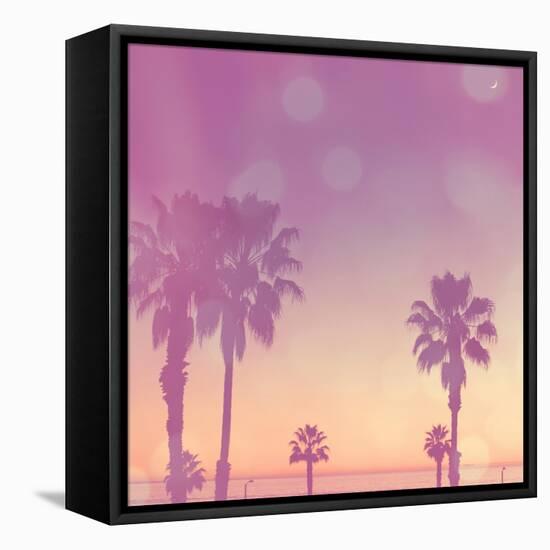 Palm Trees in California-Myan Soffia-Framed Premier Image Canvas