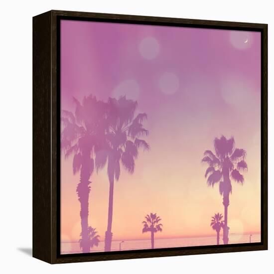 Palm Trees in California-Myan Soffia-Framed Premier Image Canvas