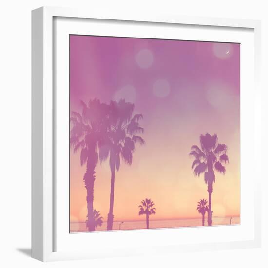 Palm Trees in California-Myan Soffia-Framed Photographic Print