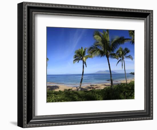 Palm Trees on the Beach, Maui, Hawaii, USA-null-Framed Photographic Print