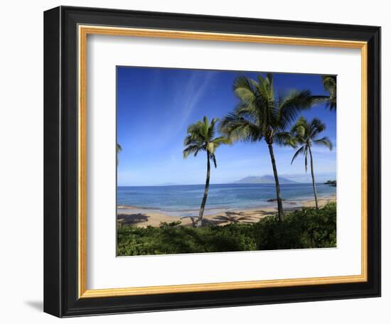 Palm Trees on the Beach, Maui, Hawaii, USA-null-Framed Photographic Print