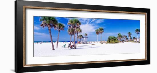 Palm Trees on the Beach, Siesta Key, Gulf of Mexico, Florida, USA-null-Framed Photographic Print