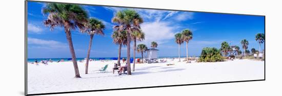 Palm Trees on the Beach, Siesta Key, Gulf of Mexico, Florida, USA-null-Mounted Photographic Print