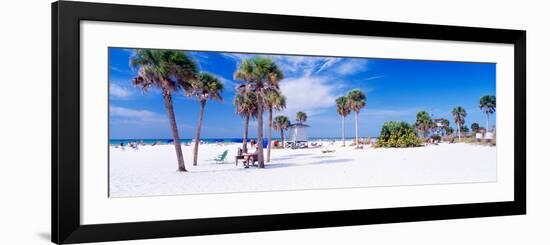 Palm Trees on the Beach, Siesta Key, Gulf of Mexico, Florida, USA-null-Framed Photographic Print
