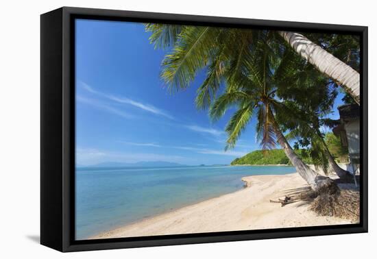 Palm Trees Overhanging Bangrak Beach, Koh Samui, Thailand, Southeast Asia, Asia-Lee Frost-Framed Premier Image Canvas