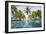 Palm Trees Reflect In The Pool At The Four Seasons Bora Bora-Karine Aigner-Framed Photographic Print