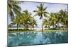 Palm Trees Reflect In The Pool At The Four Seasons Bora Bora-Karine Aigner-Mounted Photographic Print