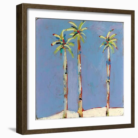 Palm Trio One-Jan Weiss-Framed Art Print