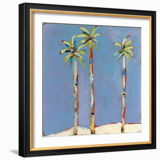 Palm Trio One-Jan Weiss-Framed Art Print