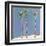 Palm Trio One-Jan Weiss-Framed Art Print