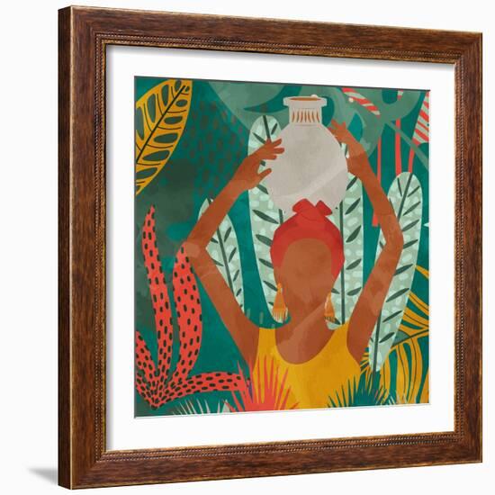 Palm Walk 2-Kimberly Allen-Framed Art Print