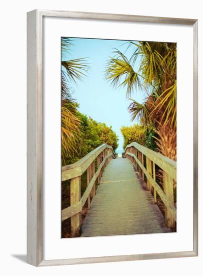 Palm Walkway I-Susan Bryant-Framed Premium Giclee Print